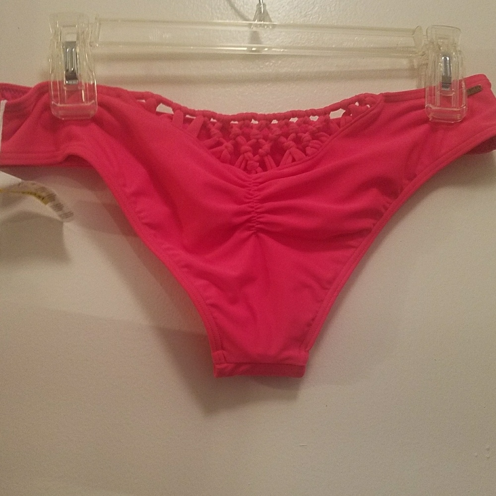 NWT RIPCURL Neon BIKINI knotted detail  L